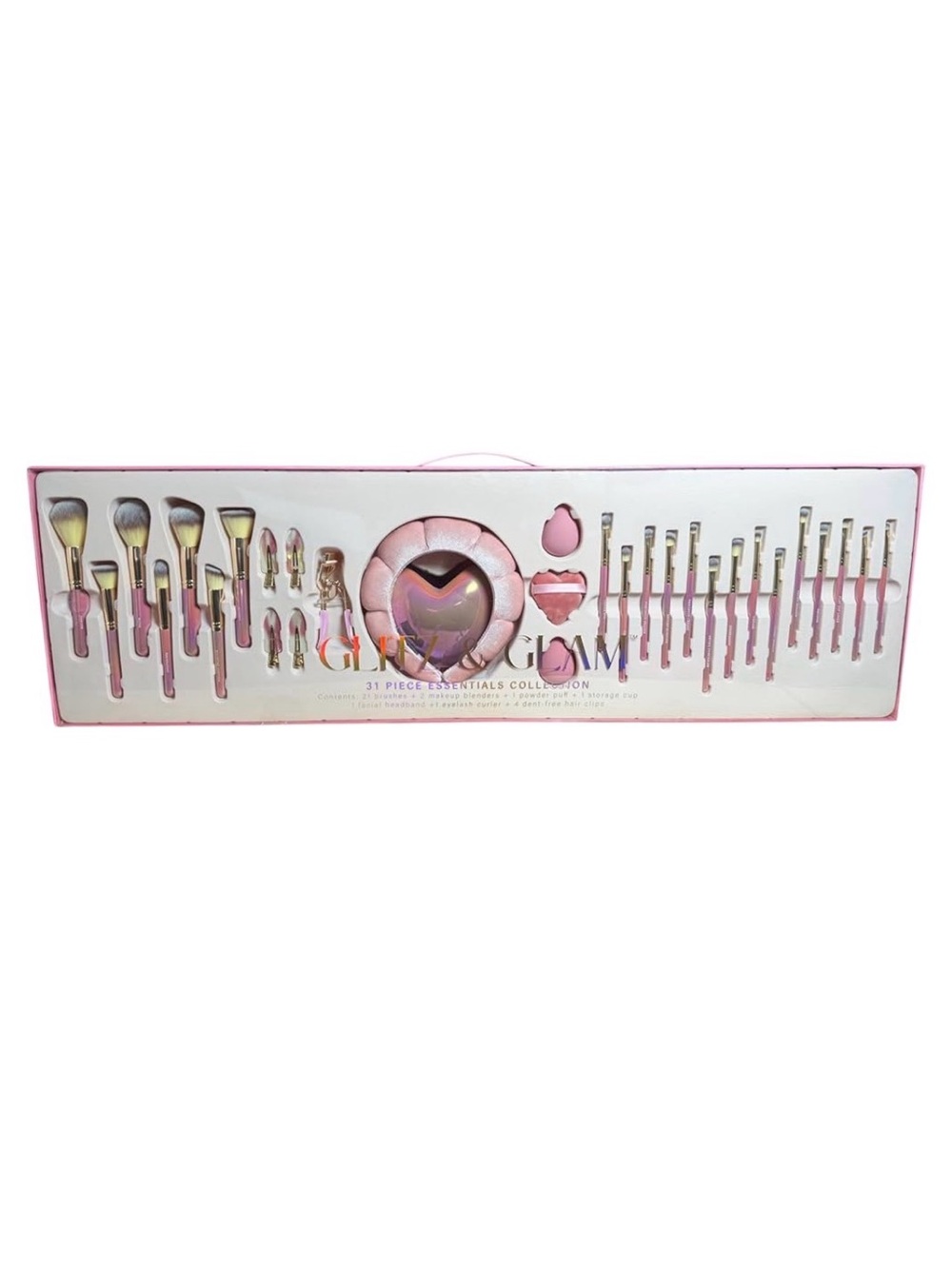 Glitz & Glam | Juego de pinceles de colección Iridesent Heart 31 pieces
